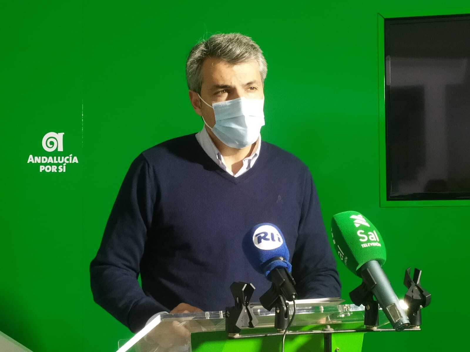 Fran Romero, en rueda de prensa hoy.