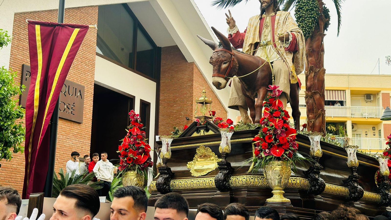Nuestro Padre Jesús en la Entrada Triunfal en Jerusalén.