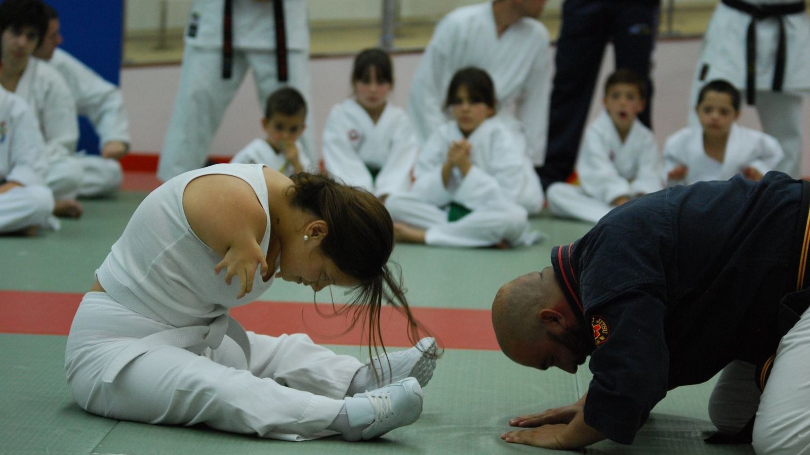 Una de las deportitas participantes en campeonatos de artes marciales.