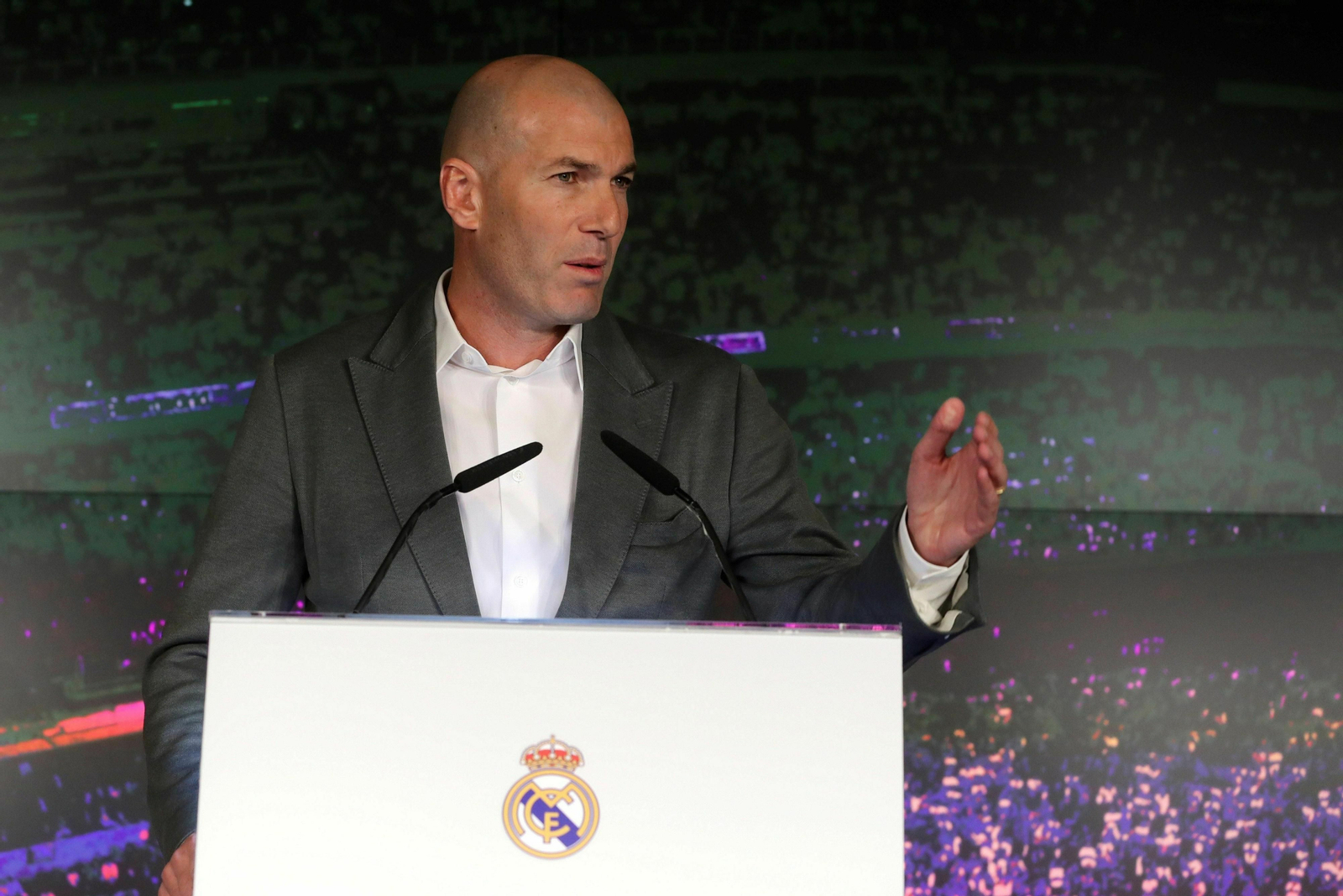 Las imágenes de la presentación de Zinedine Zidane