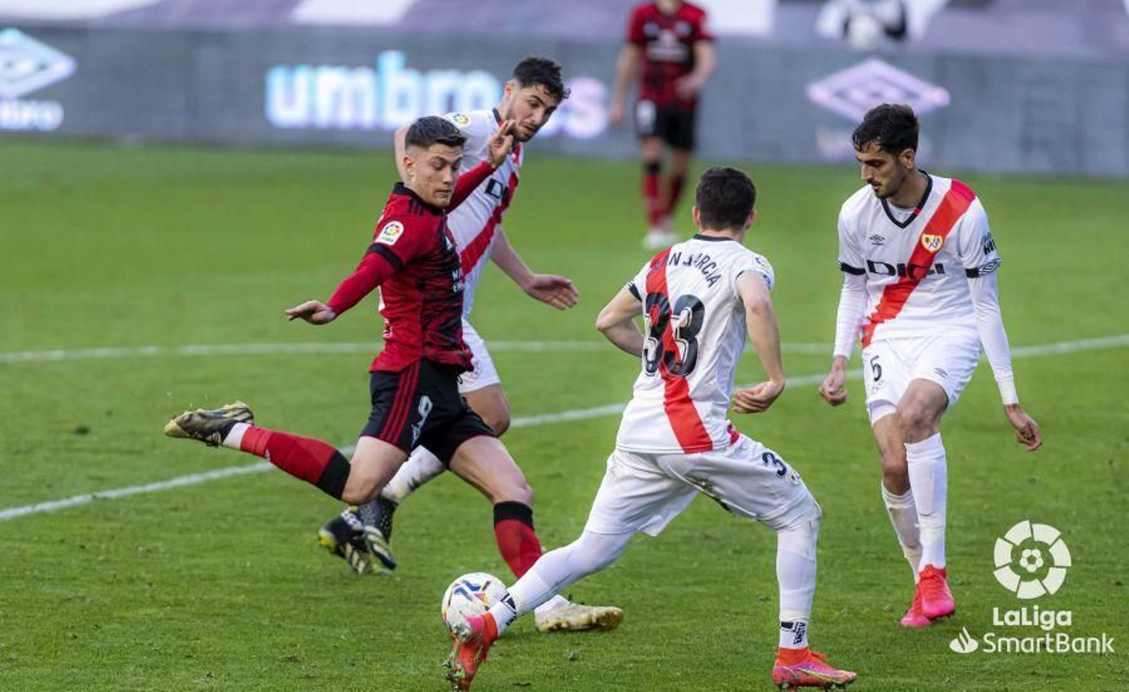 El Mirandés ganó al Rayo Vallecano.