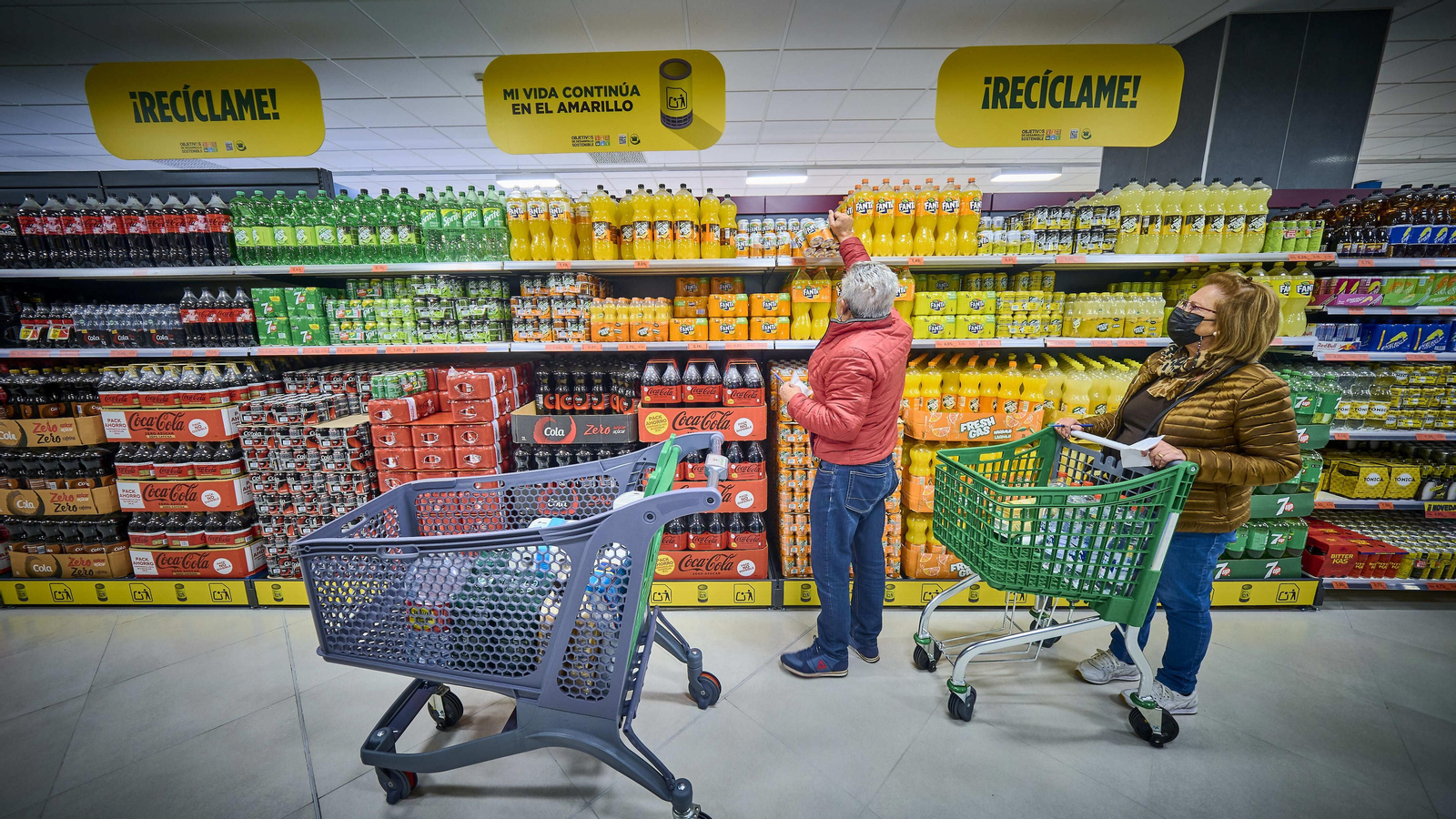 Interior del nuevo Mercadona de Fadricas