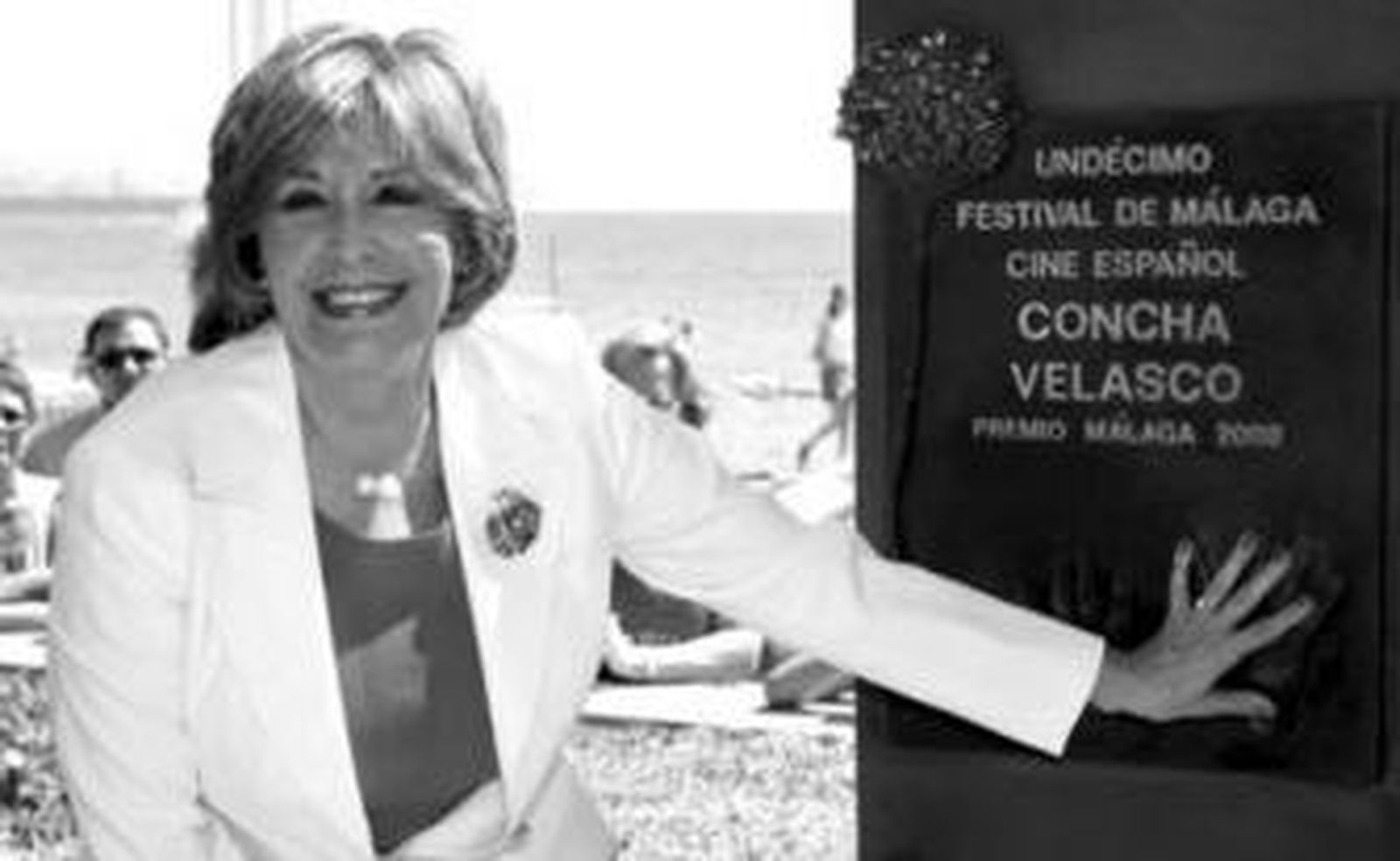 El festival ha dedicado un monolito a Concha Velasco.