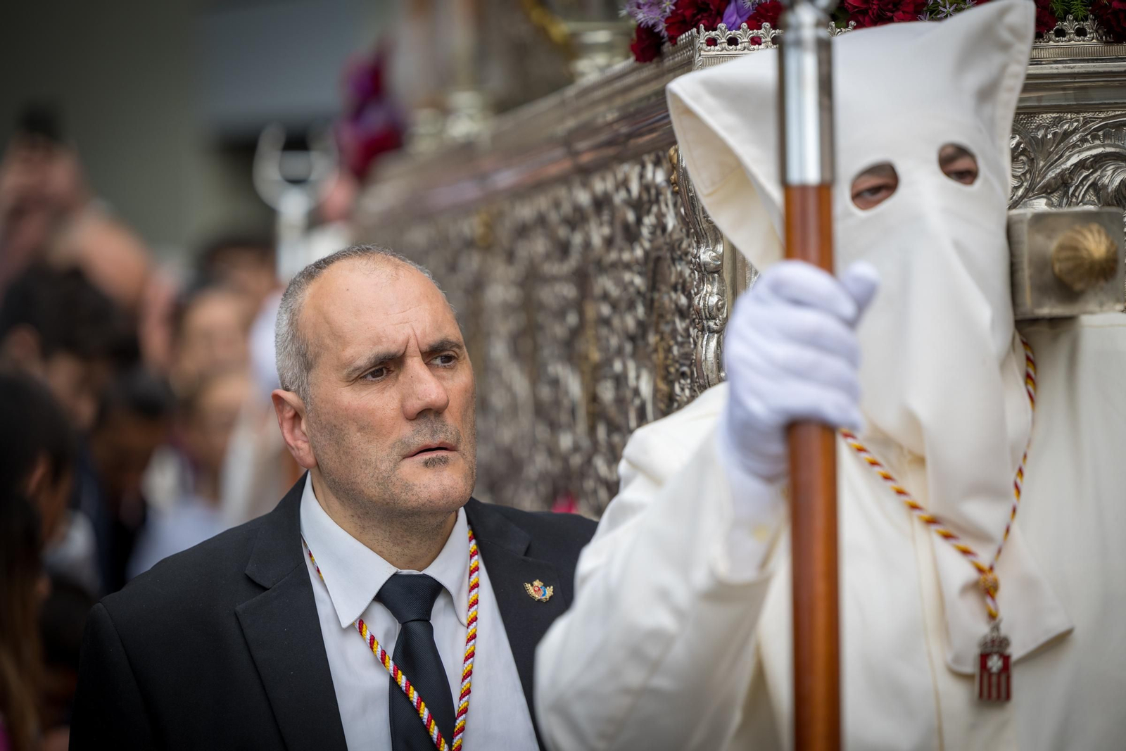Las imágenes de la salida procesional del Nazareno de la Obediencia en la Semana Santa de Cádiz 2024