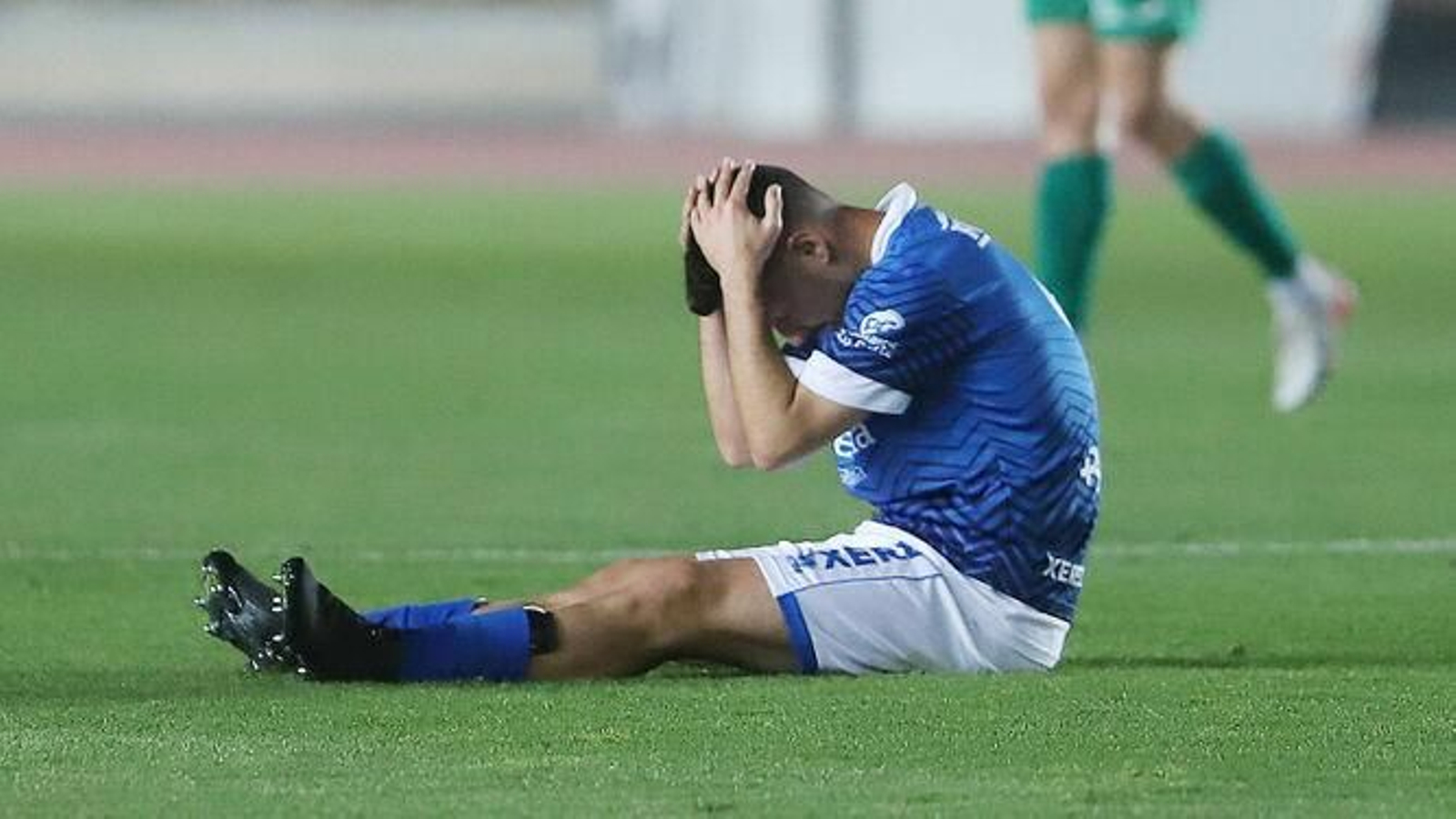 Mika, delantero del Xerez DFC, tiene una elongación y no está descartado para jugar ante el Xerez CD.