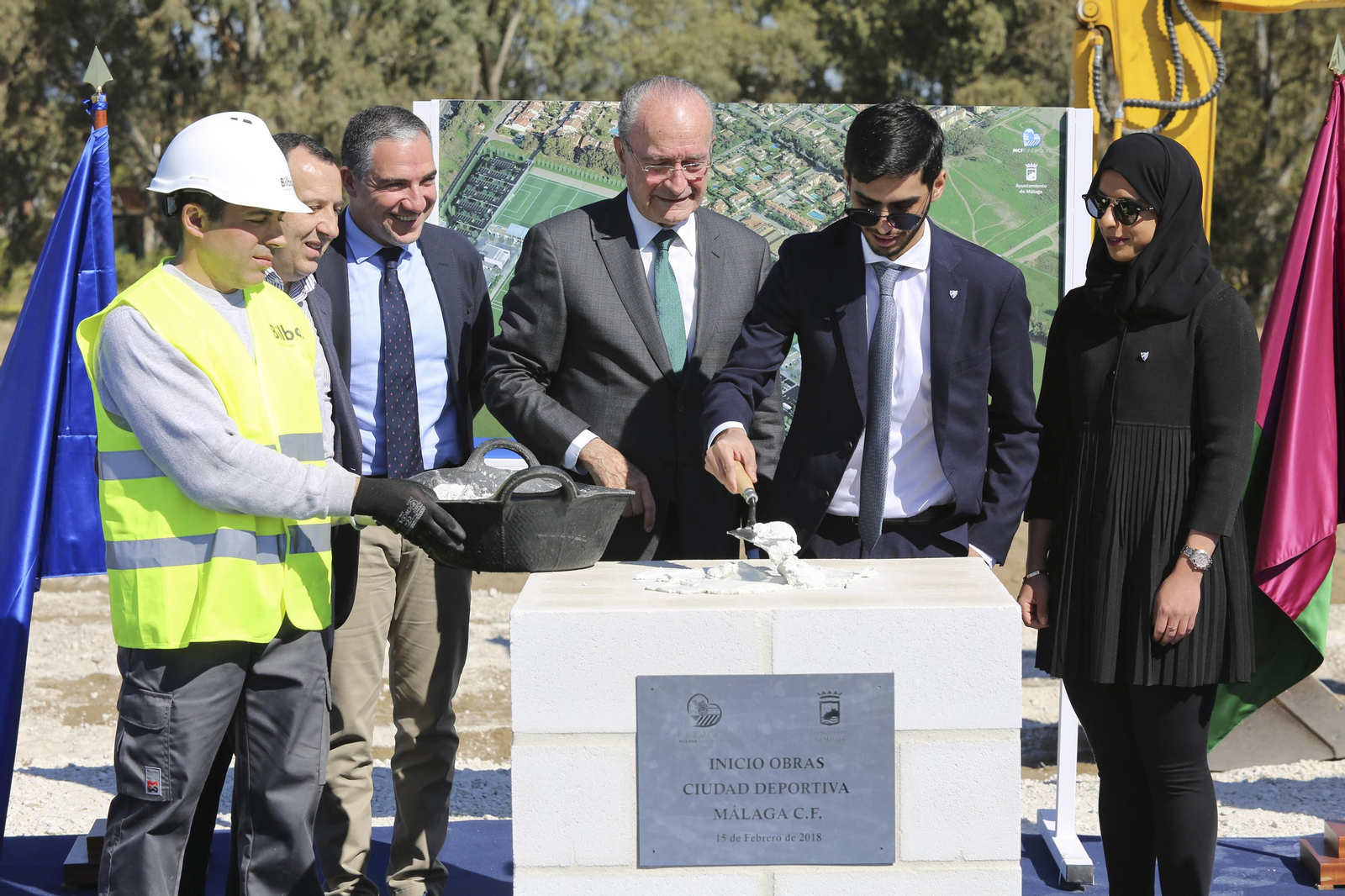 De la Torre y Nayef Al-Thani, en un acto oficial en Arraijanal.