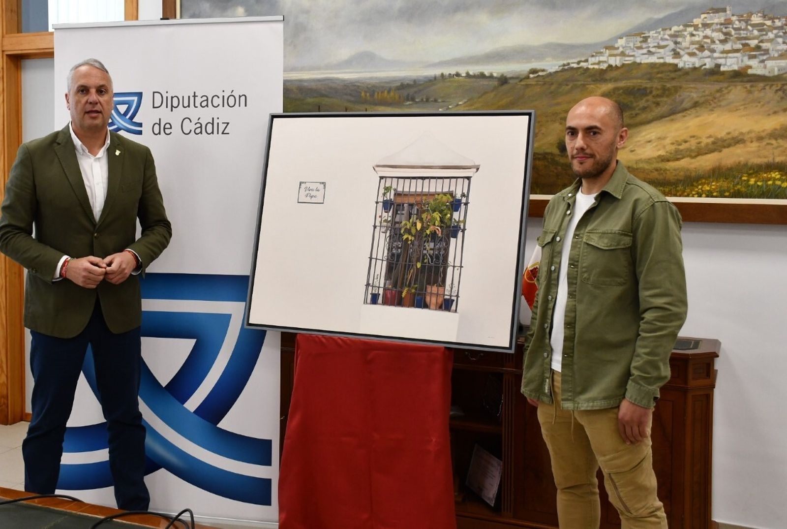 Juan Carlos Ruiz Boix presentó la imagen con el artista.