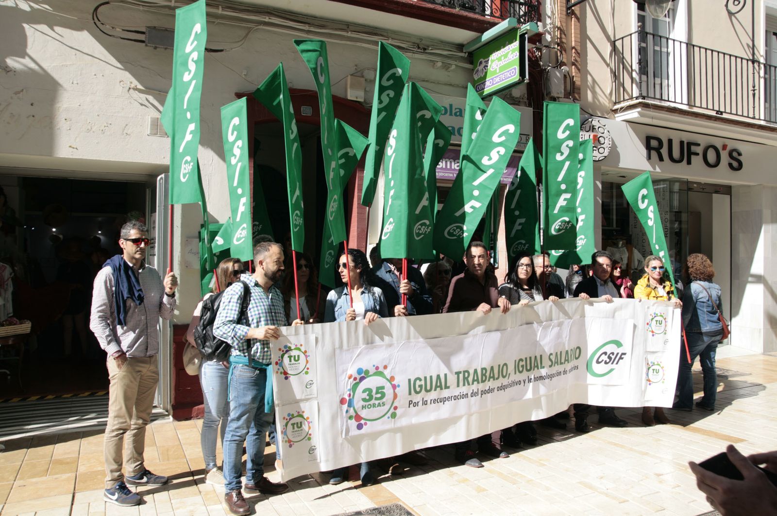 Una de las concentraciones reivindicativas de CSIF.