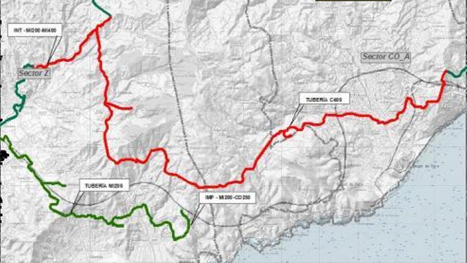 Desglosado 6 canalizaciones de Béznar y Rules Desglosado 6 canalizaciones de Béznar y Rules