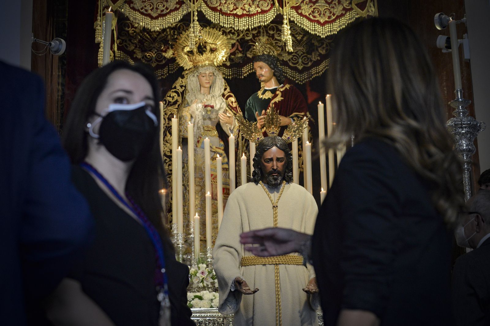 Miércoles Santo en pandemia: Los Panaderos, en imágenes