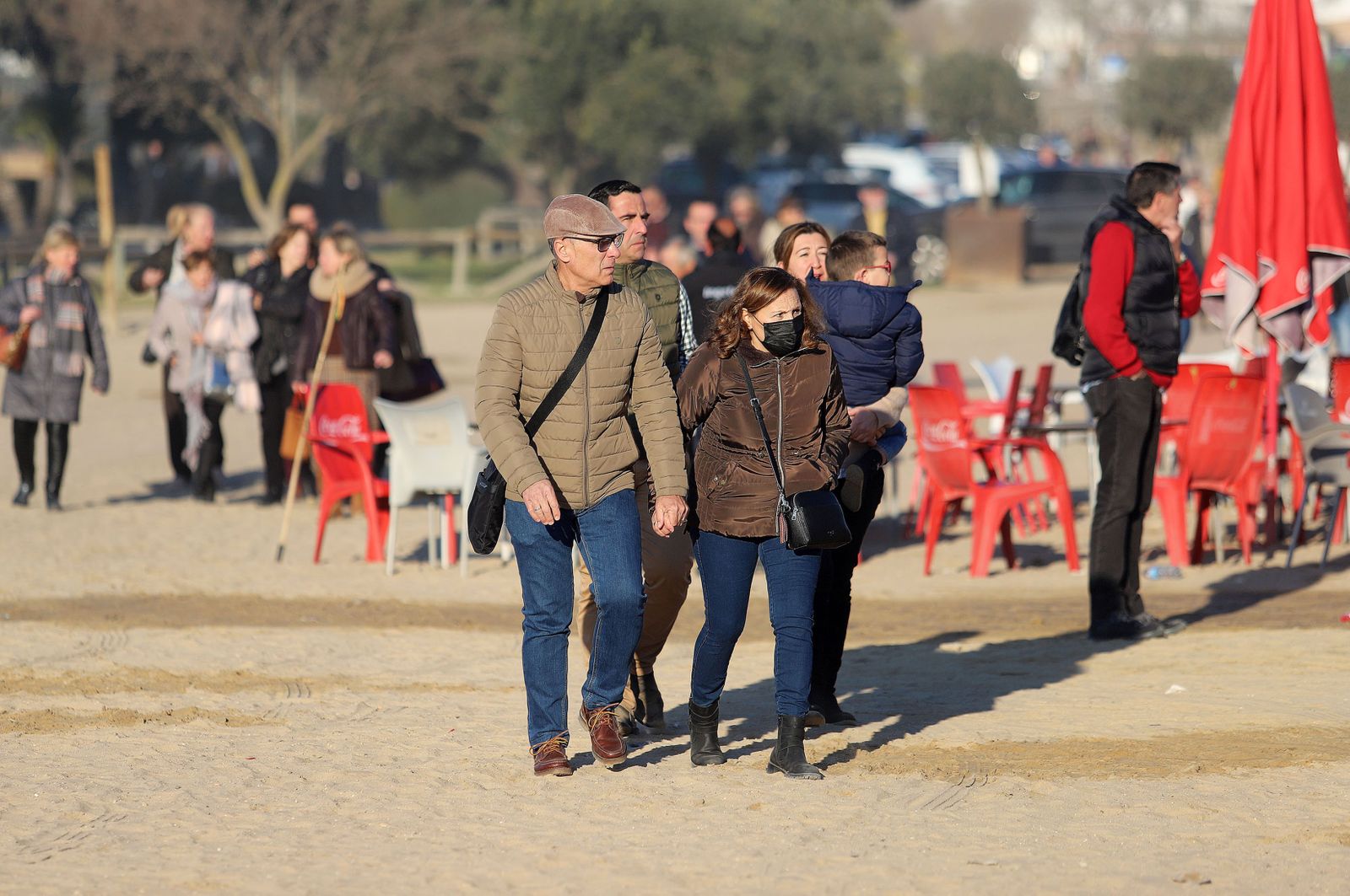 Imágenes del ambiente en la aldea del Rocío para celebrar la Candelaria