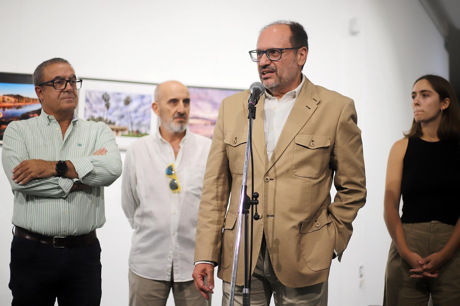 Imágenes de la exposición "Patrimonio de Huelva y Provincia", en el Centro Cultural "José Luis García Palacios" de la Fundación Caja Rural del Sur