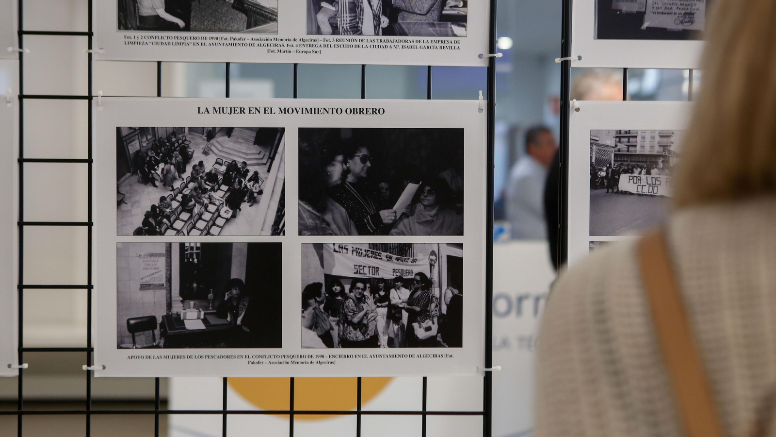 Fotos de la exposición y conferencia sobre el movimiento obrero en el Campo de Gibraltar