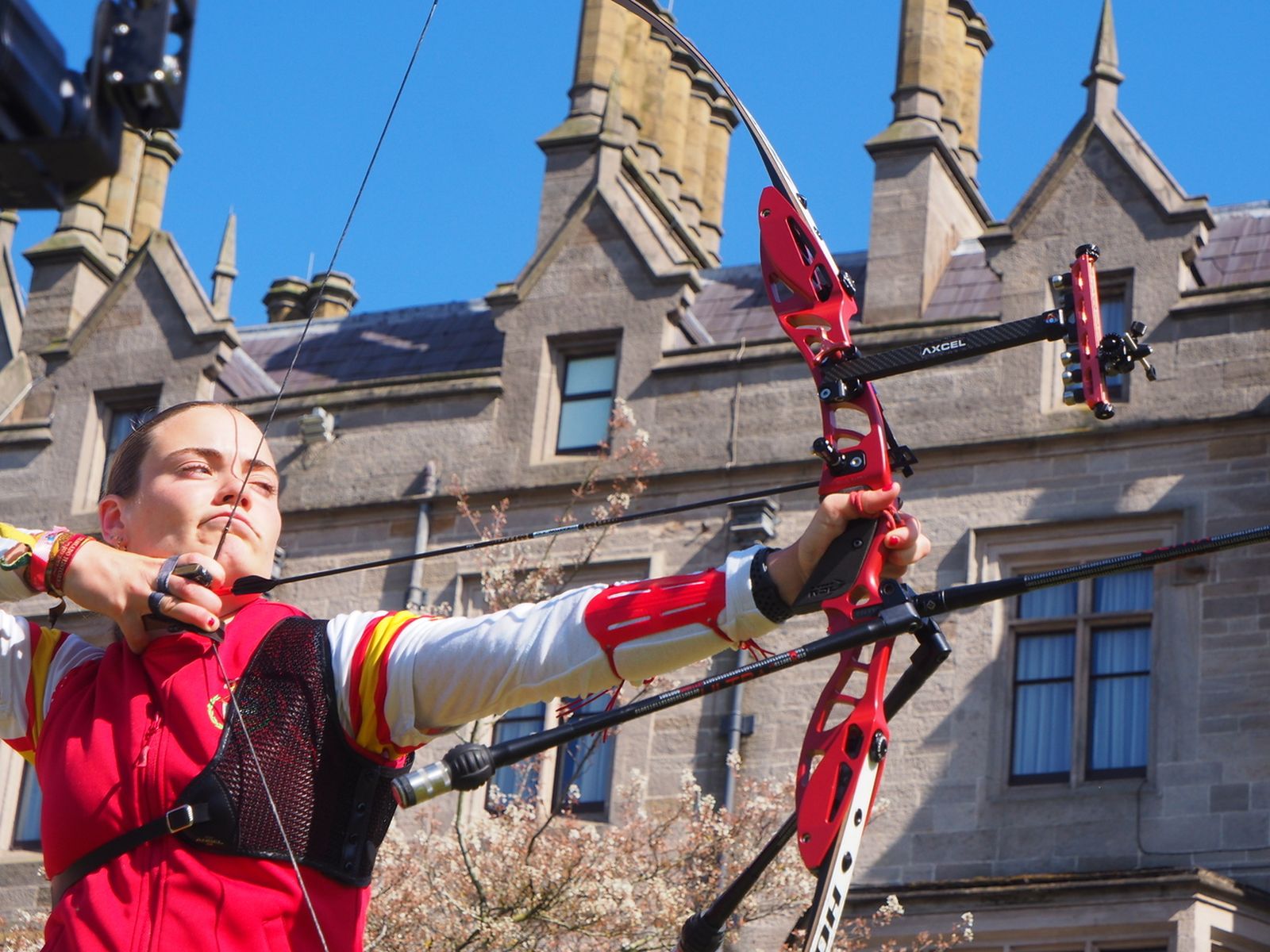 Leyre Fernández en el Gran Premio de Europa.