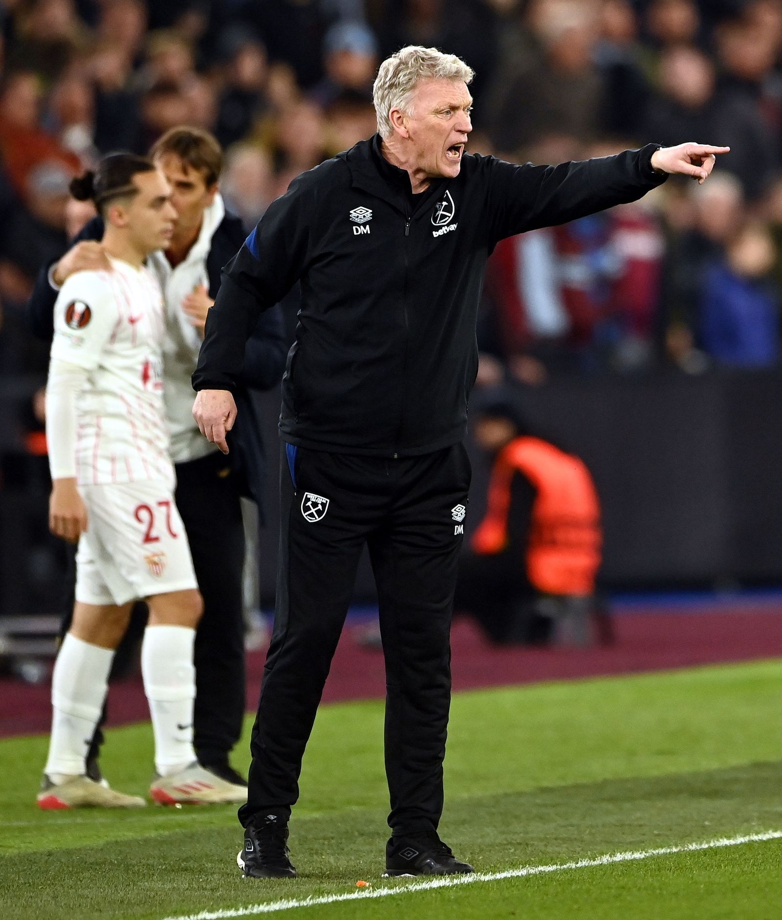 Las imágenes del West Ham - Sevilla