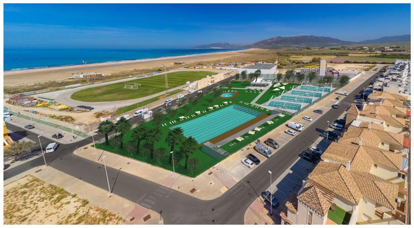 El pulmón deportivo propuesto por Nuevos Aires Tarifa.