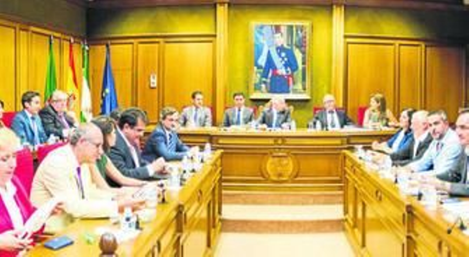 El último pleno celebrado en la Diputación Provincial tuvo lugar el pasado 31 de julio.