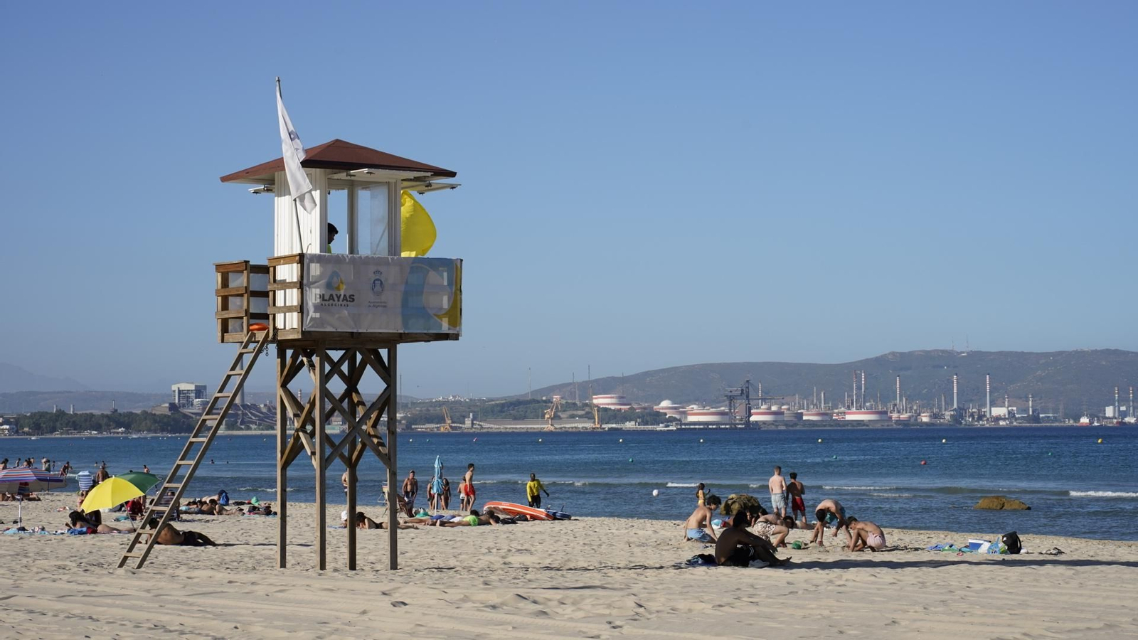 La playa de El Rinconcillo, en Algeciras. La playa de El Rinconcillo, en Algeciras.
