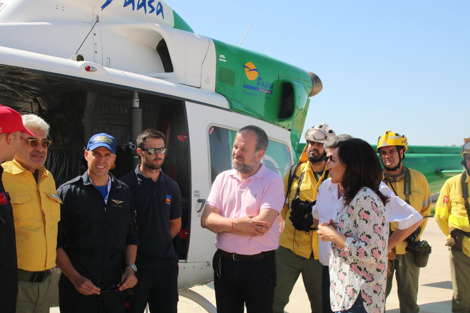 La delegada, en su visita al Cedefo.