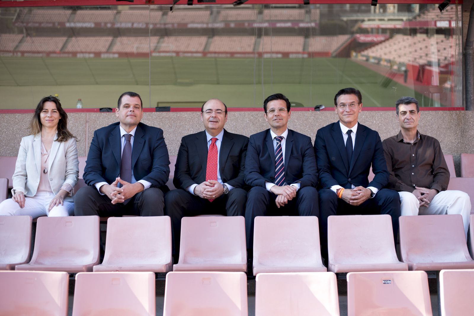 Marta Gutiérrez, Onofre Miralles, Sebastián Pérez, Francisco Cuenca, Luis Salvador y Antonio Cambril