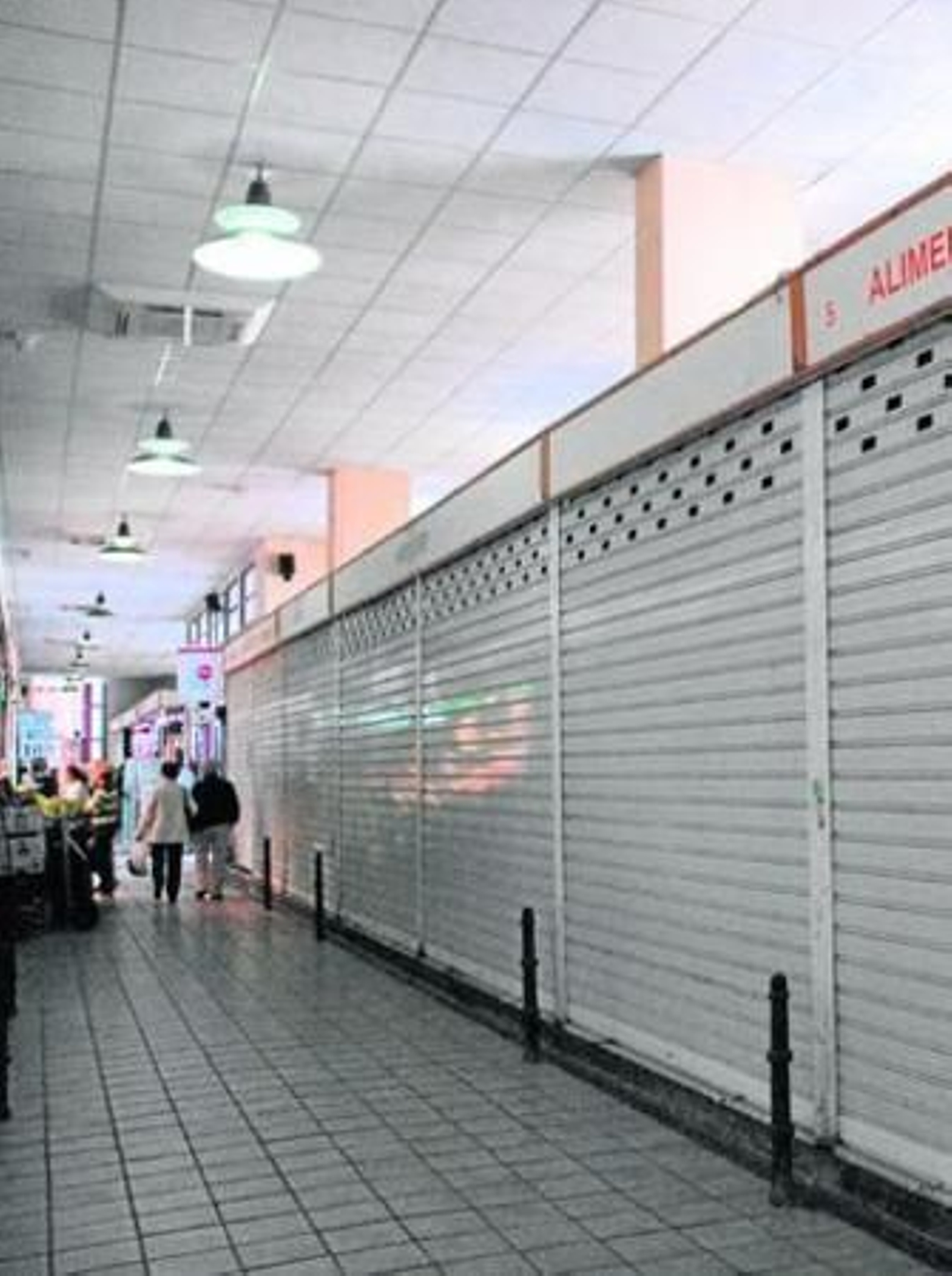 Aspecto actual de uno de los pasillos del Mercado Central.