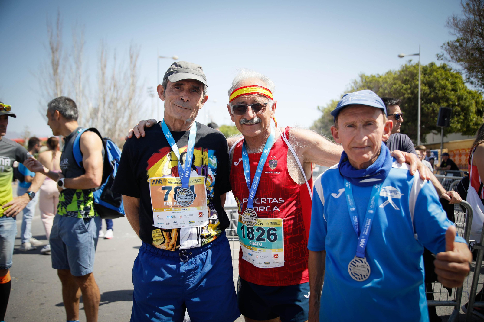 Imágenes de los premiados en la Media maratón de la Cuidad de Almería