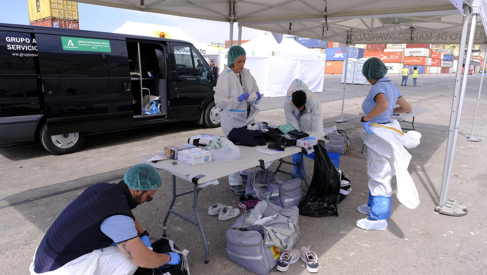 Ejercicio Marsec25 simulacro, en el Puerto de Almería, en imágenes