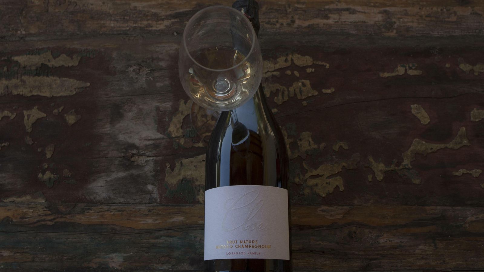 Botella del espumoso de Ronda.