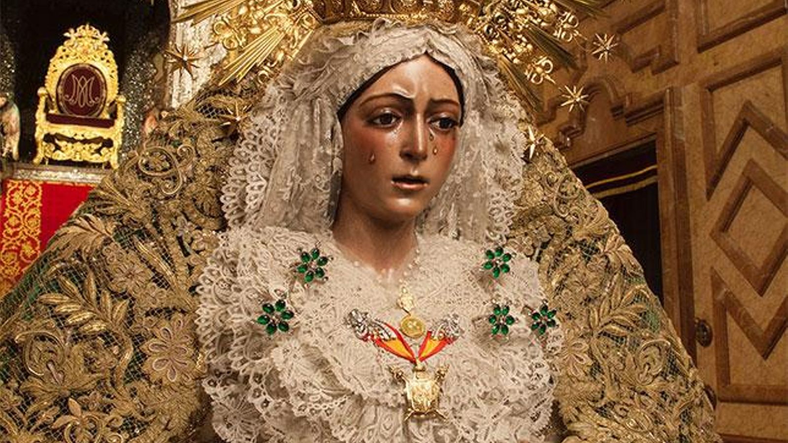 La Esperanza Macarena en su paso.