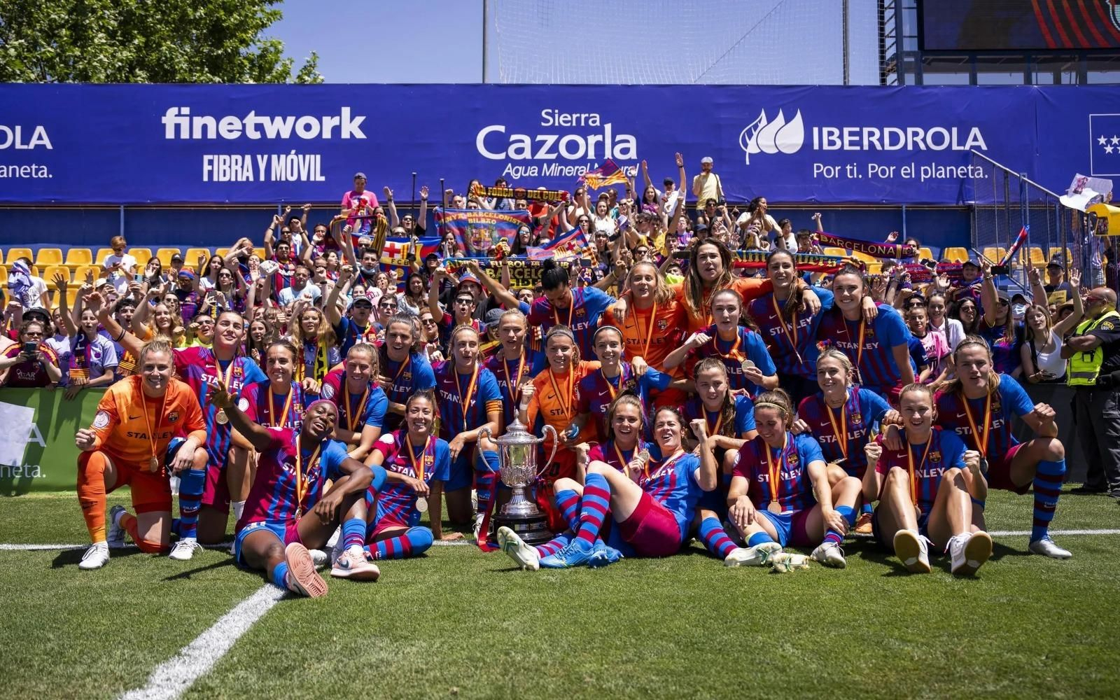 FC Barcelona Femenino celebrando la Copa de la Reina el pasado 29 de mayo