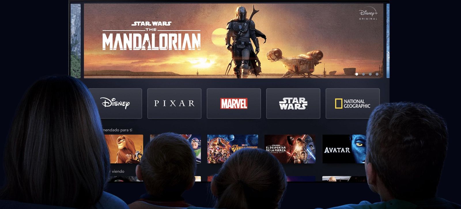 Algunos de los contenidos de Disney+.