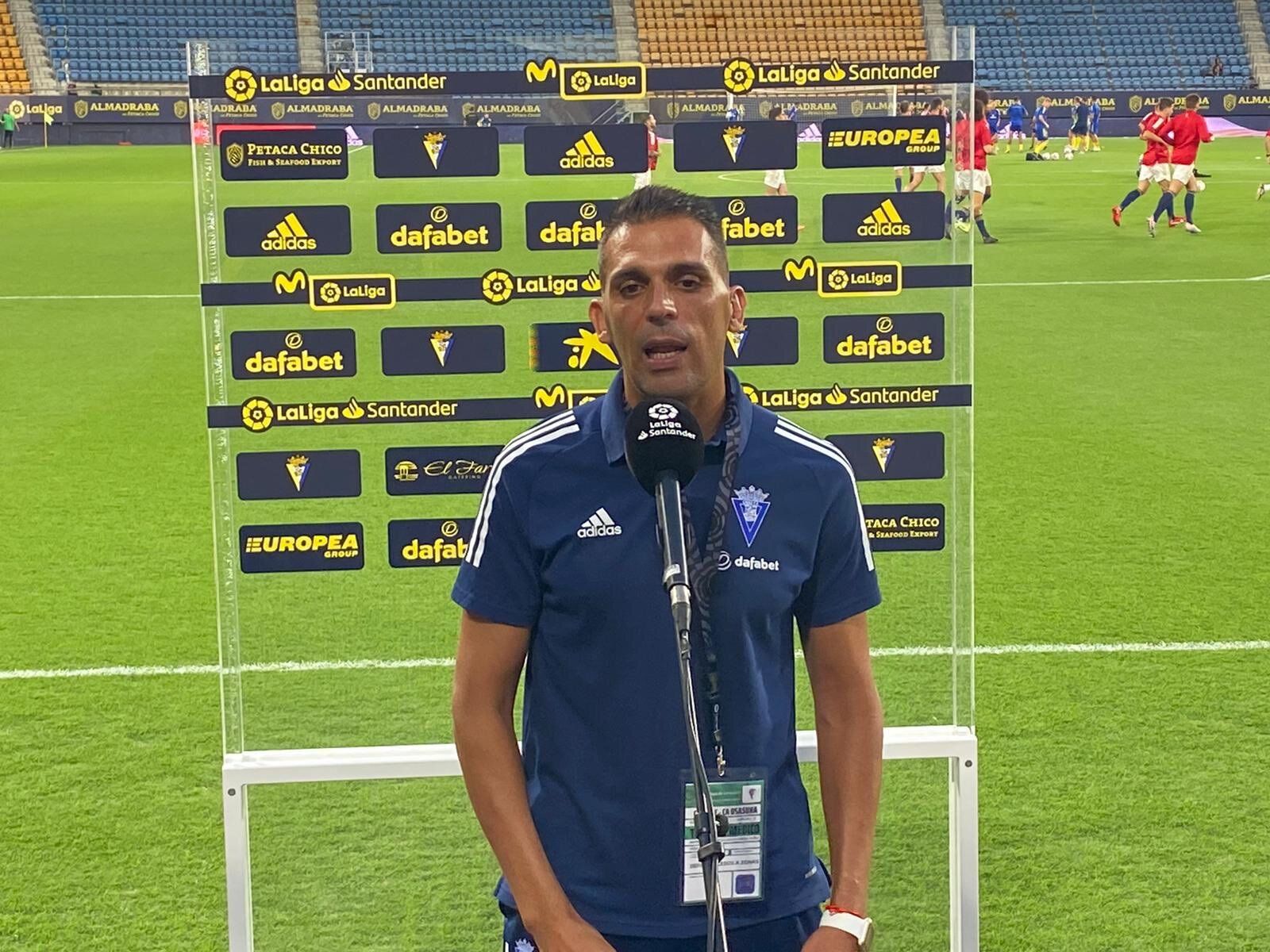 Roberto Perera, ayudante del ausente Álvaro Cervera.