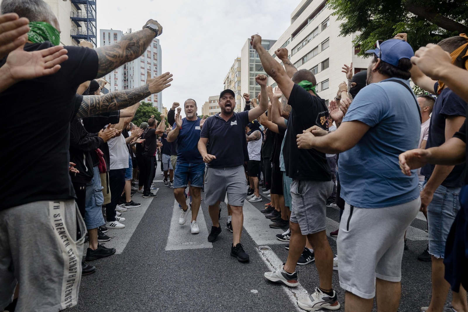 Imágenes del segundo día de huelga de los trabajadores del sector del metal en Cádiz