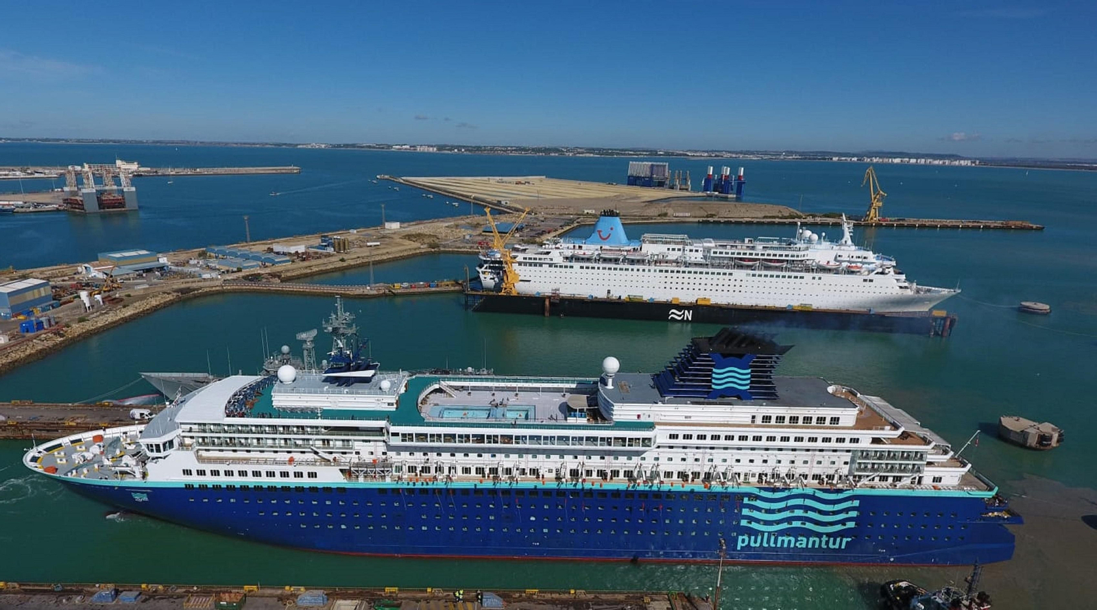 Los Marella han llegado a ser clientes habituales del astillero gaditano de reparaciones de Navantia, en Cádiz Los Marella han llegado a ser clientes habituales del astillero gaditano de reparaciones de Navantia, en Cádiz