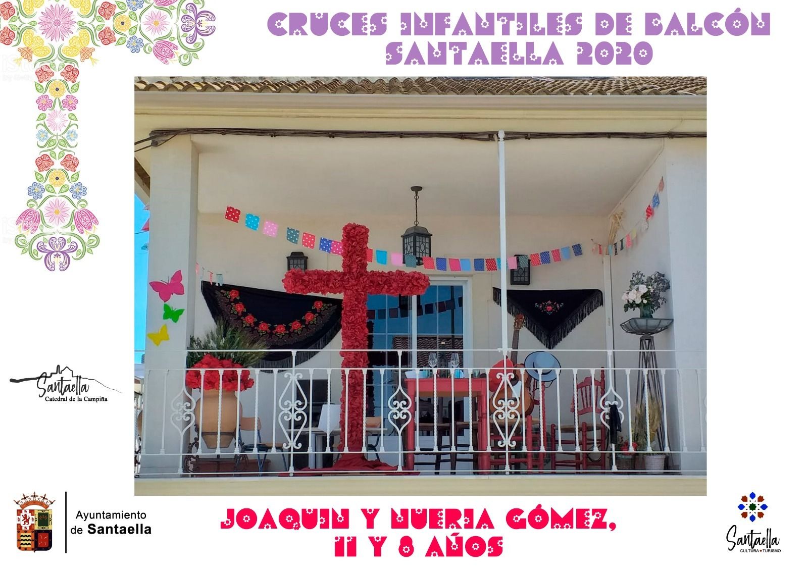 Así son las Cruces de Mayo de los niños de Santaella