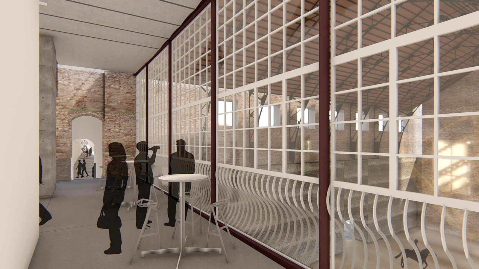Recreación del futuro espacio museístico en su zona oeste Recreación del futuro espacio museístico en su zona oeste