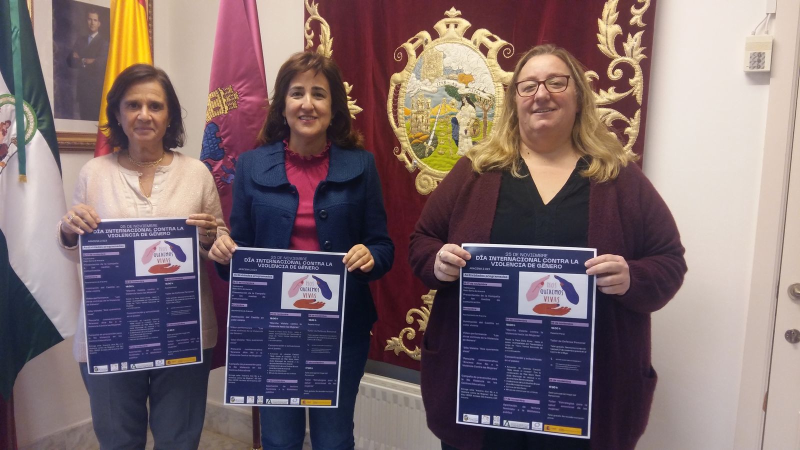 Presentación de la programación del 25N en Aracena.