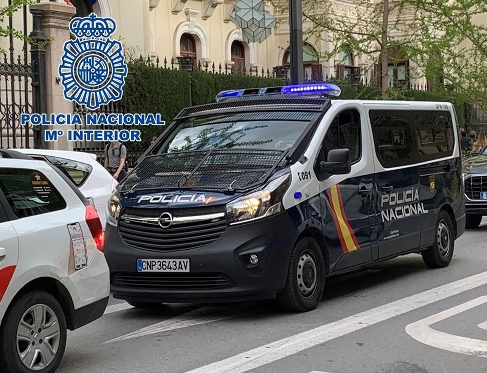 Imagen de archivo de un furgón de la Policía Nacional en Granada