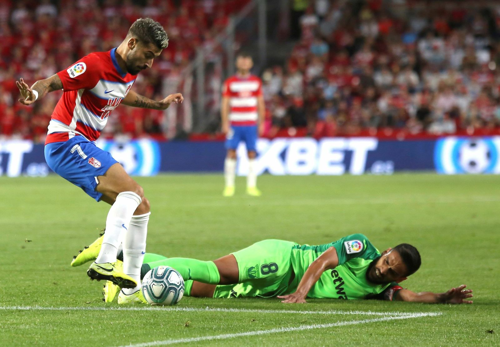 Álvaro Vadillo fue el autor del tanto del triunfo ante el Real Betis.