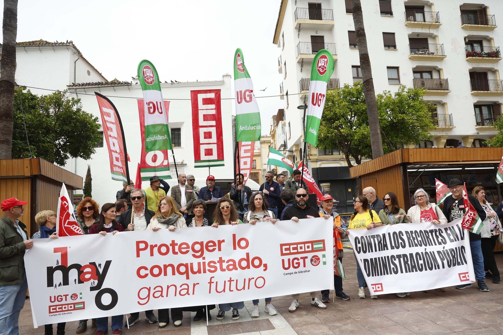 Fotos de la manifestación del Primero de Mayo en Algecira