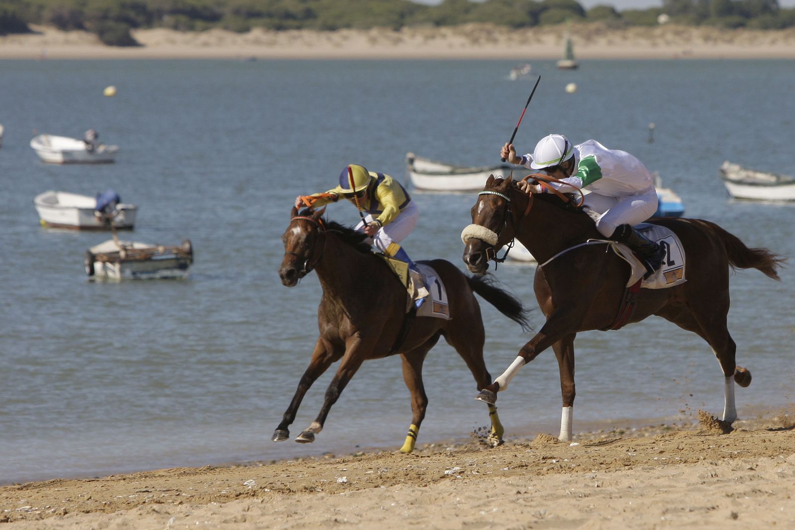 Las imágenes de las carreras de caballos en Sanlúcar