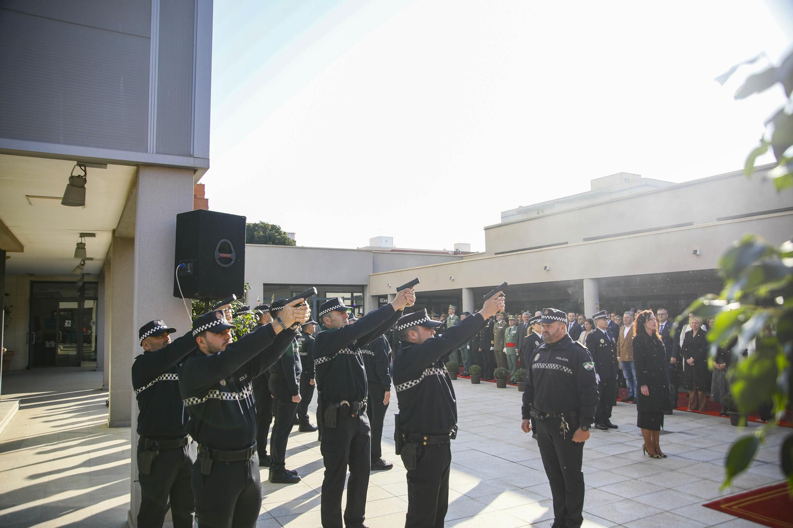Las imágenes del acto institucional de la Policía Local de Almería con motivo de la festividad de su patrón, San Esteban