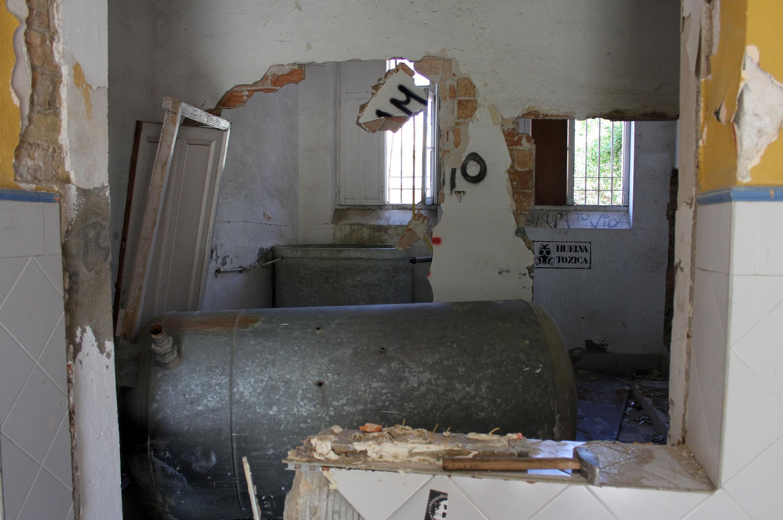 Imágenes de la antigua cárcel de Huelva durante estos últimos años