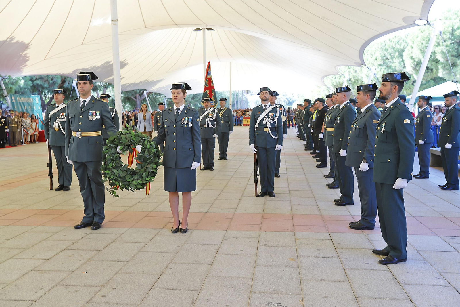 Imágenes de los actos de la Guardia Civil  en Huelva 12 de octubre, Día del Pilar