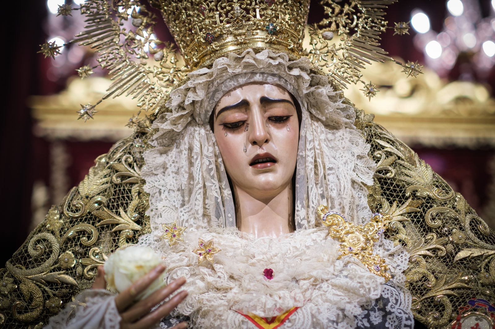 Las imágenes de la veneración a la Virgen de la Encarnación de San Benito
