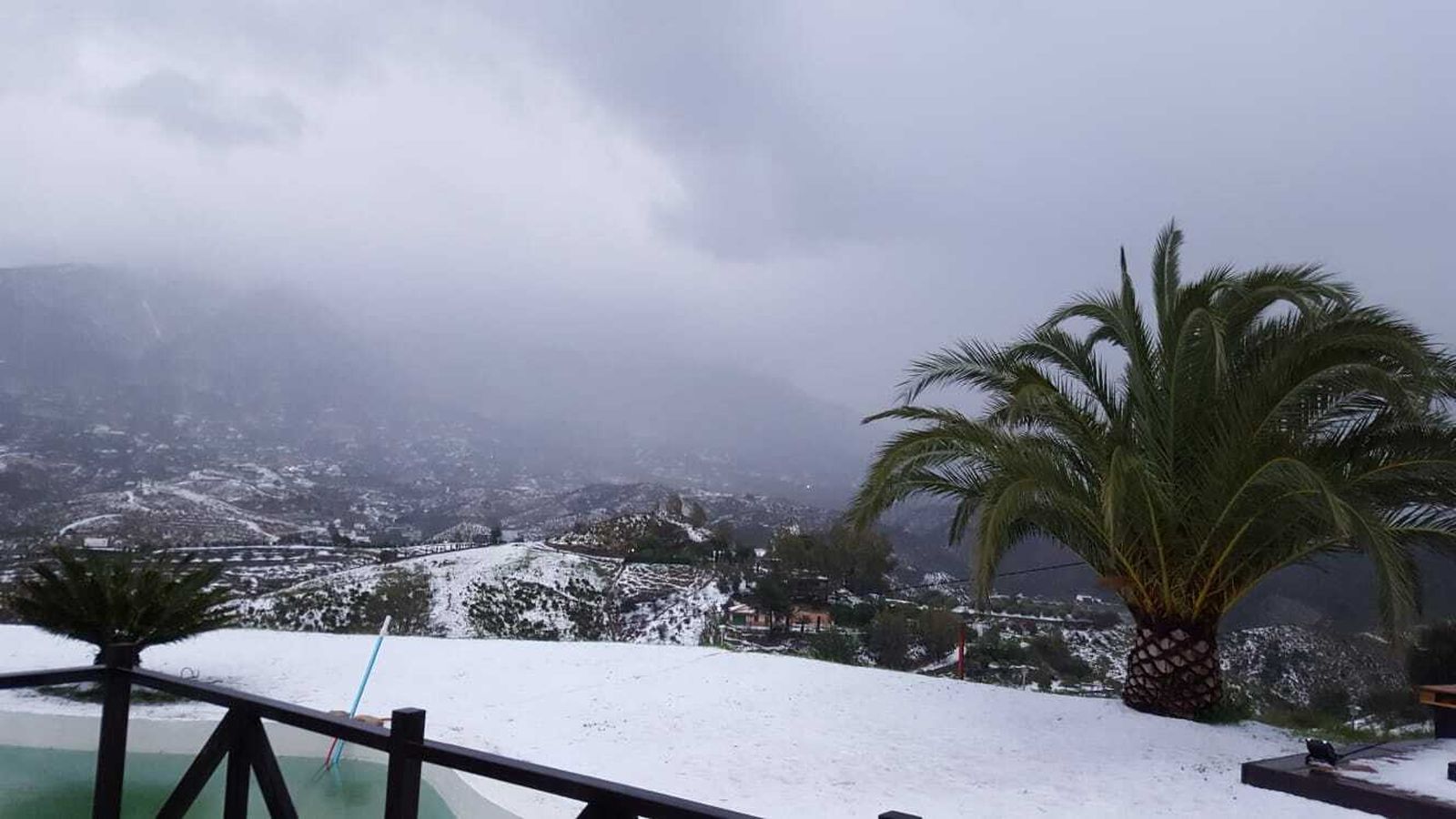 Las fotos de la granizada en Mijas