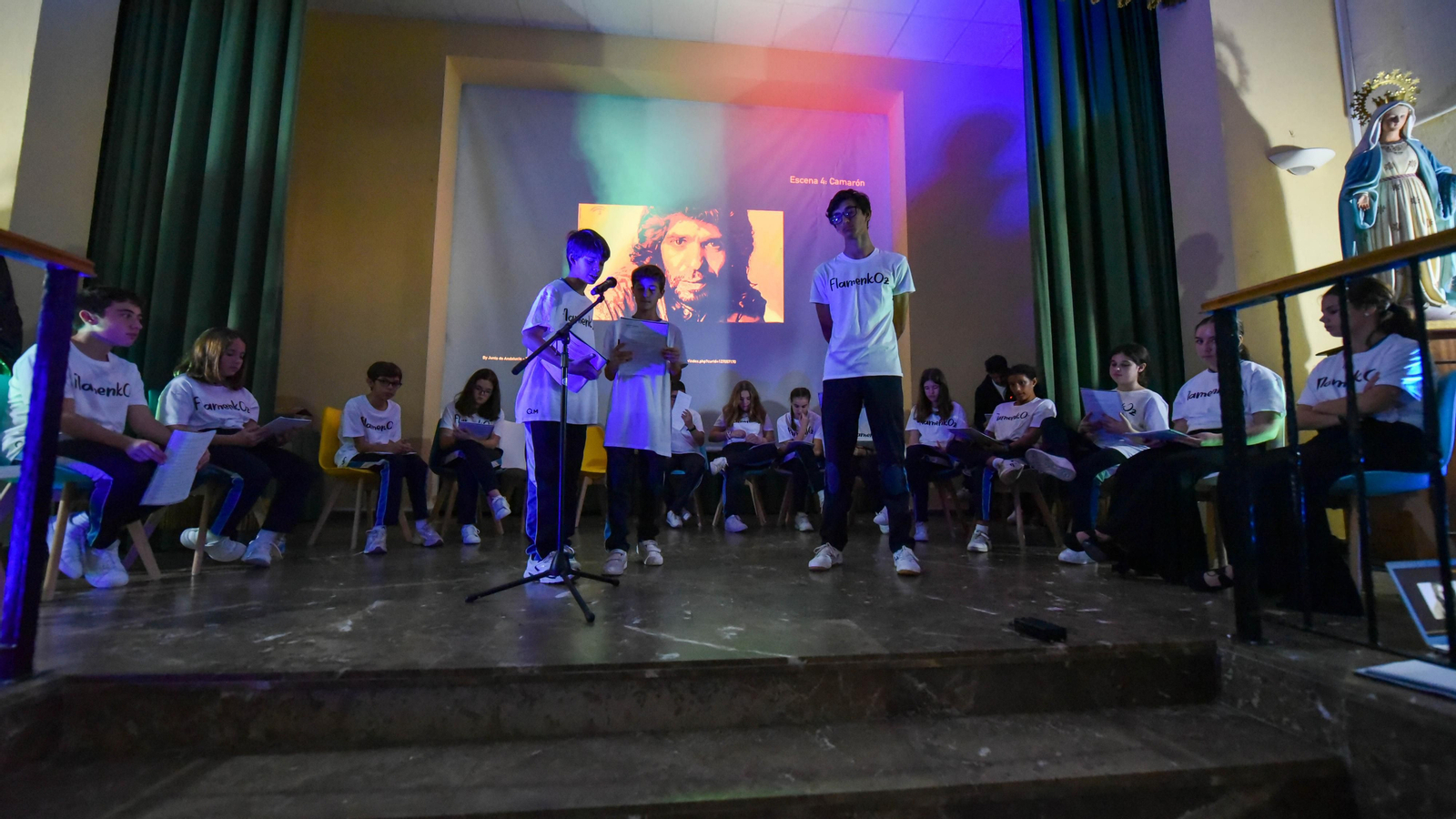 Flamenkoz, lectura de la obra en el  colegio Huerta de la Cruz, en imágenes