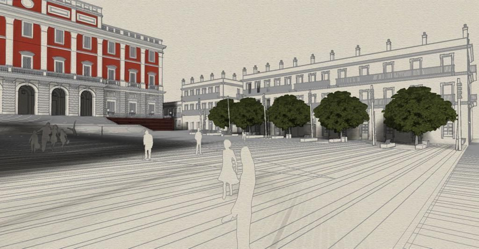 Así será la nueva plaza del Rey