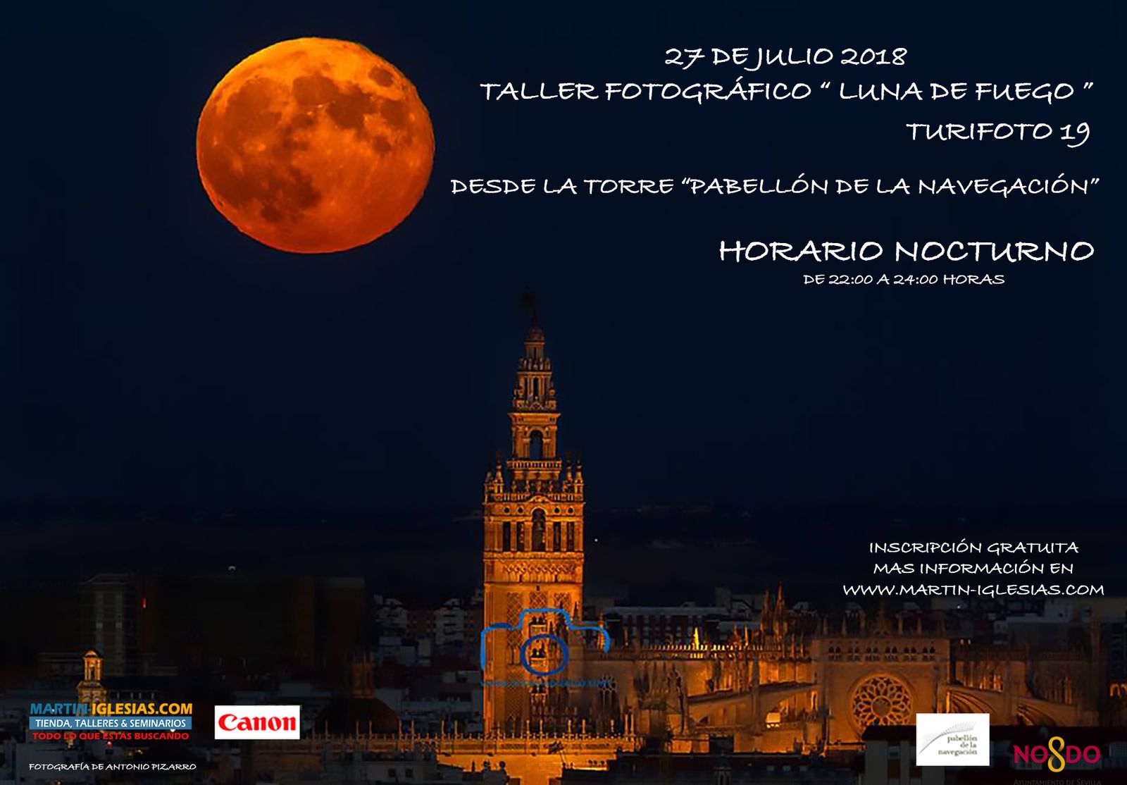 Cartel del taller fotográfico.