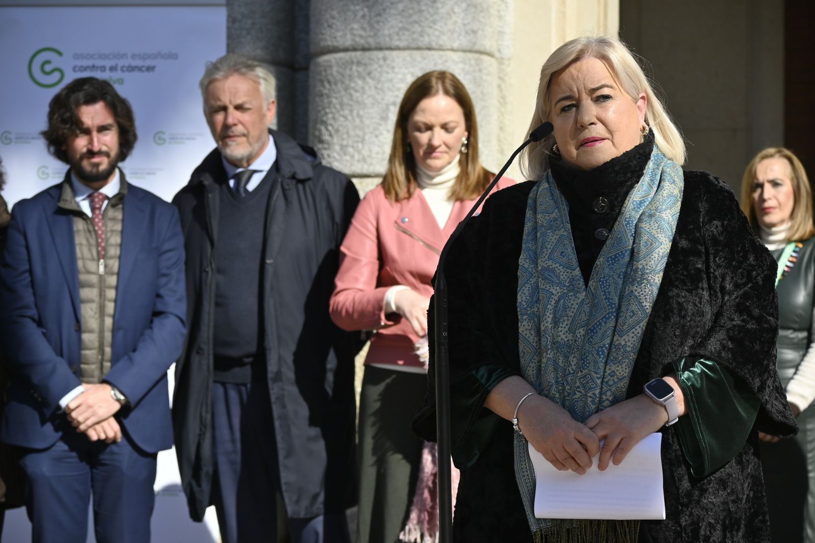 Imágenes de la lectura del llamamiento, del Día Mundial contra el Cancer.